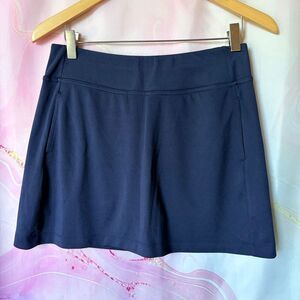 PGA Tour S Navy Blue Skort Golf Skirt Preppy Boardwalk Minimalist Athletic Chic